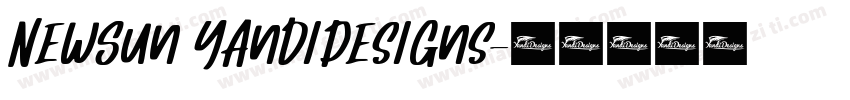 NewSun YandiDesigns字体转换